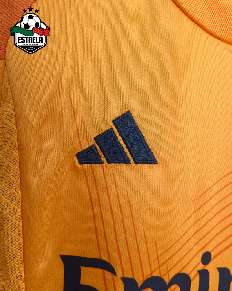 Kit Infantil Real Madrid Laranja 24/25